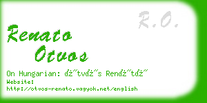 renato otvos business card